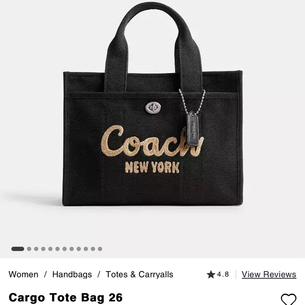 Coach Cargo tote bag